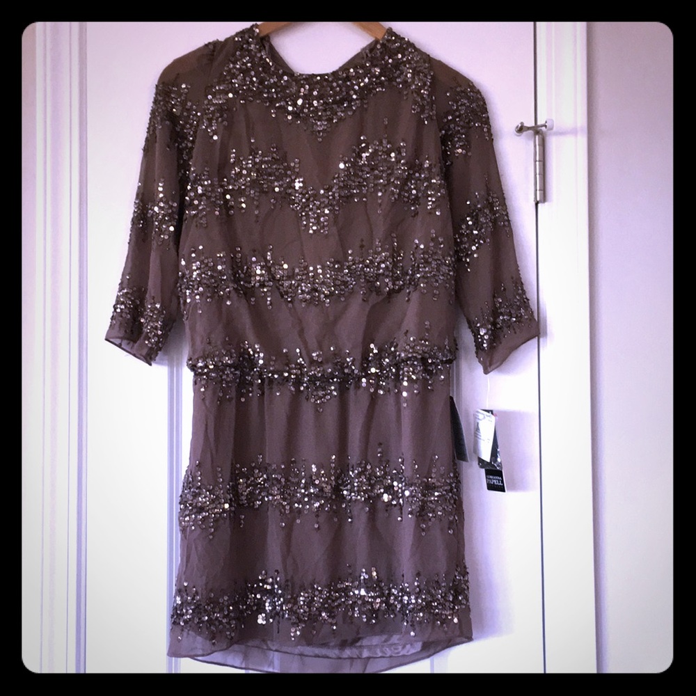 NEW!! Sequined hot dress w/ sleeves!
